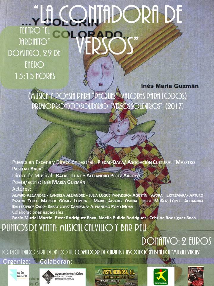 III encuentro Versos Solidarios y permio de poesia Ciudad de Cabra.